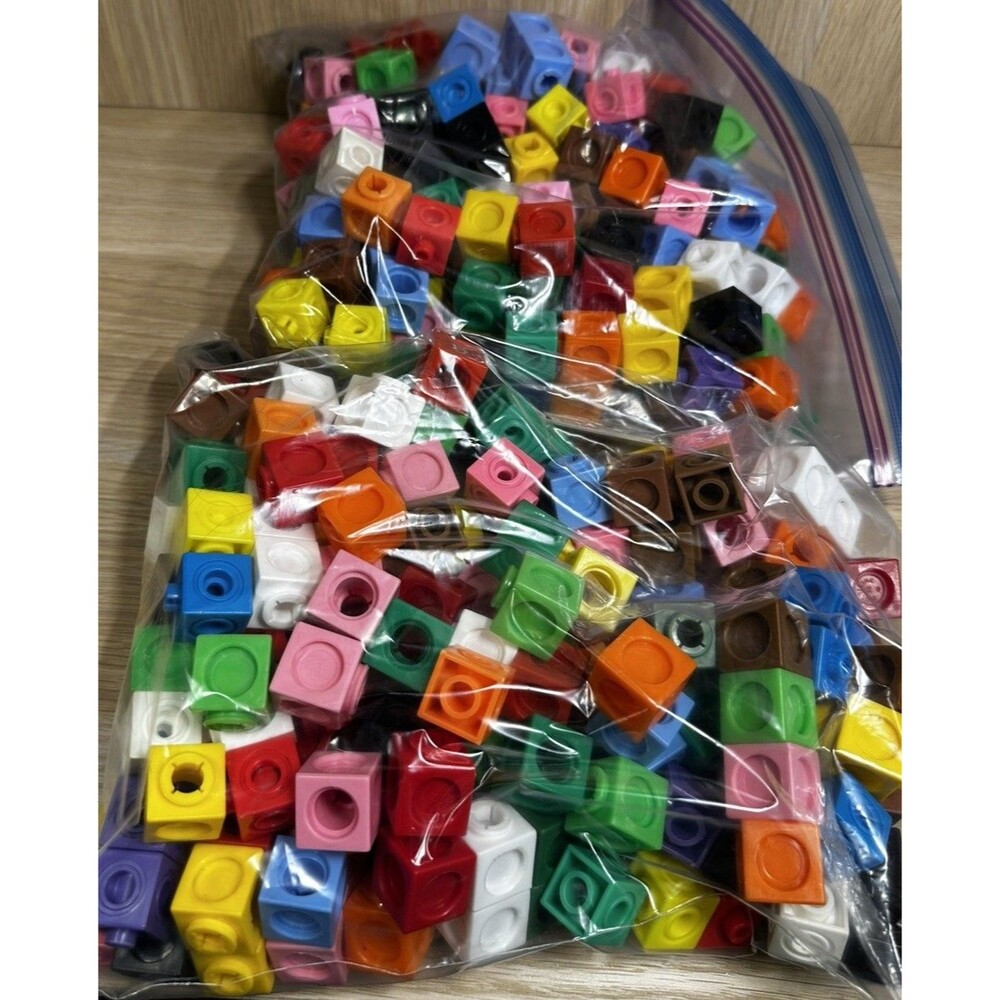 400 (approx) Math Linking Snap Cubes Counting Blocks Manipulatives School